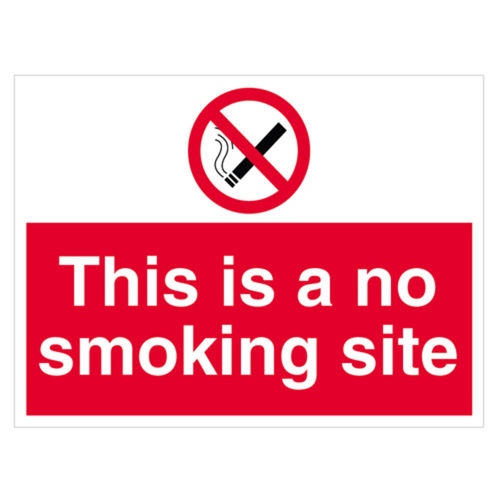 This Is A No Smoking Site Sign (10084V)